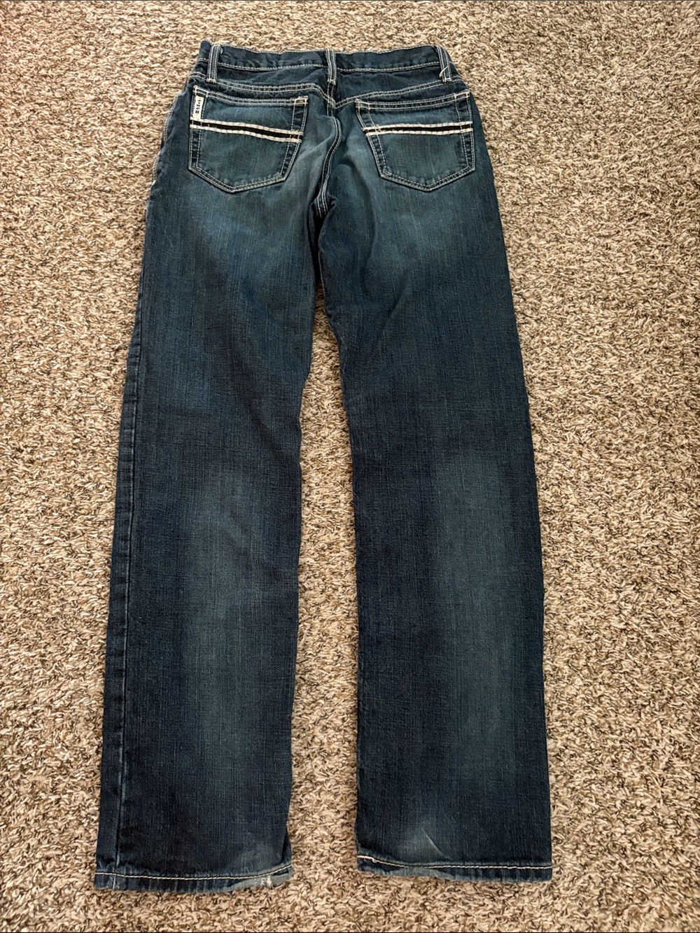 Cinch Men's Dark Blue boot cut Jeans - Picture 3 of 4